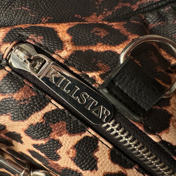 NEW Killstar gothic leopard print backpack - Picture 2 of 5